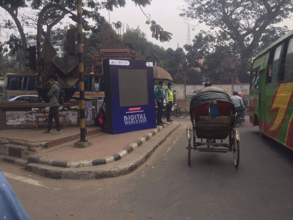 Portable LED Installation in Bangladesh LED Branding in the middle of Dhaka City