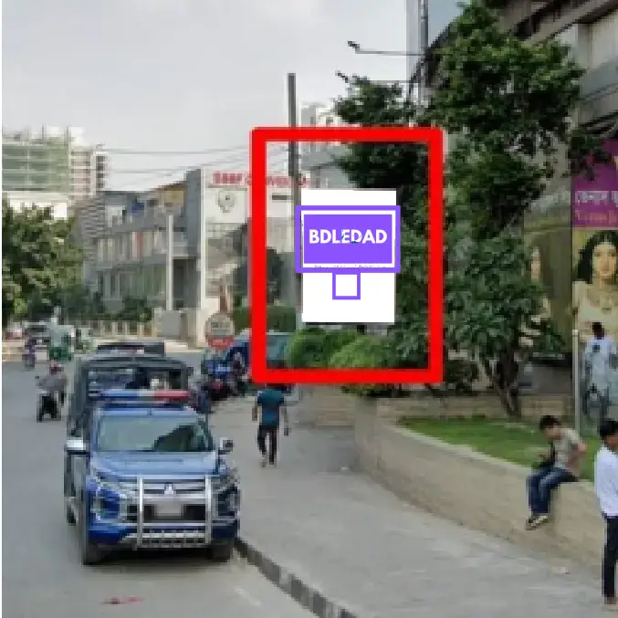 Police Plaza ,Front Side (2) LED billboard at Police Plaza Front Side 2, Dhaka – ideal for high-traffic advertising near shopping centers.